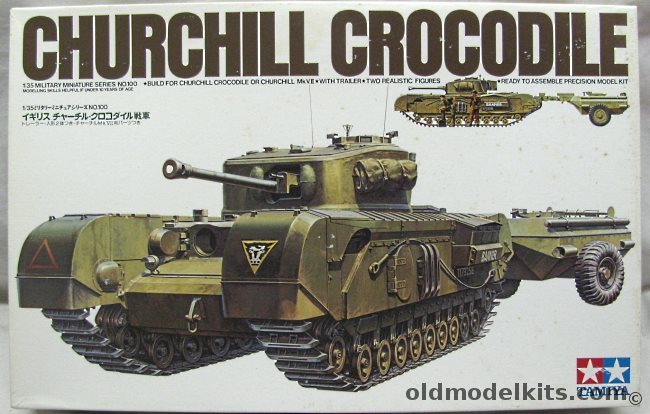 Tamiya 1/35 Churchill Mk.VII or Churchill Crocodile With Trailer, MM200 plastic model kit